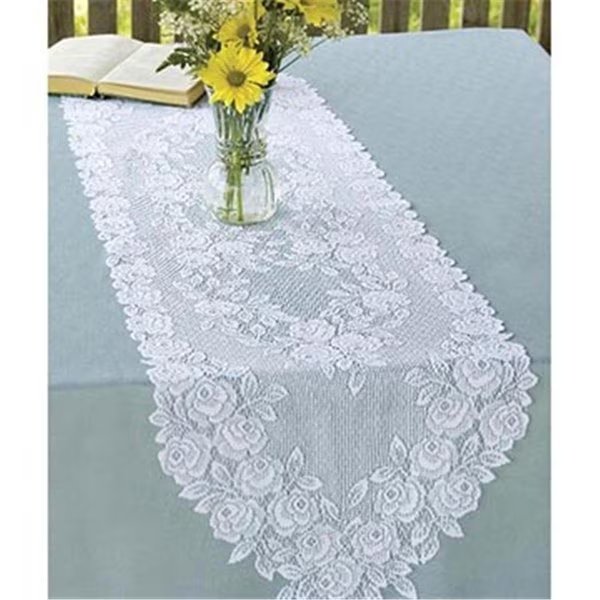 14 x 72 in. Tea Rose Runner, Heritage Lace, Mfr#: TR-1472E